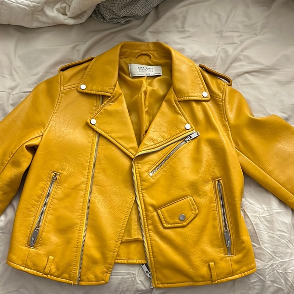 Zara Jackets & Coats Zara Leather Jacket Poshmark